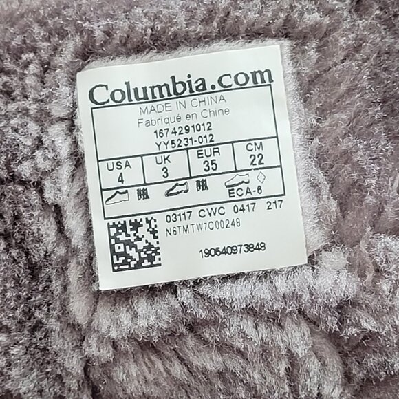 Columbia Winter Snow Boots Waterproof Minx Size 4 Black Mid - Picture 6 of 6